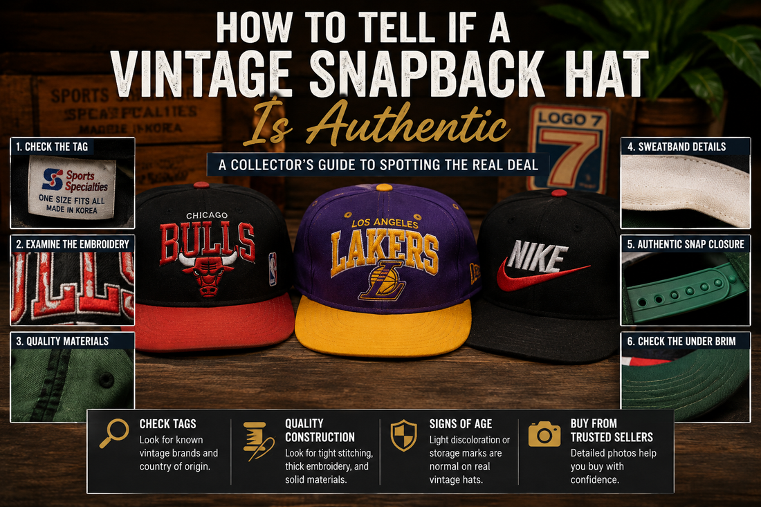 How to Tell if a Vintage Snapback Hat Is Authentic