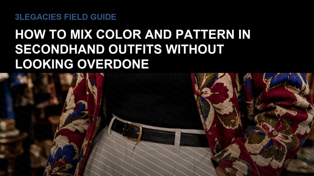 How to Mix Color and Pattern in Secondhand Outfits Without Looking Overdone