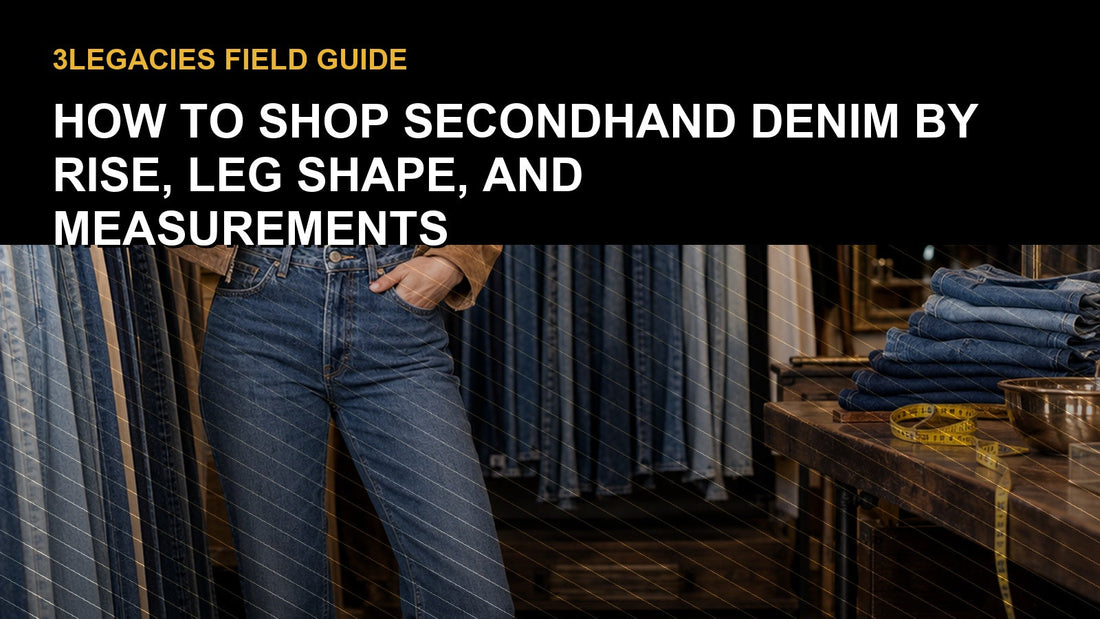 How to Shop Secondhand Denim by Rise, Leg Shape, and Measurements