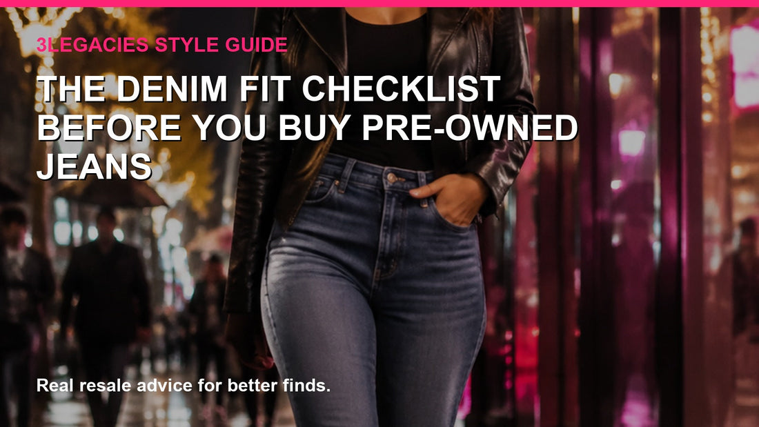 The Denim Fit Checklist Before You Buy Pre-Owned Jeans