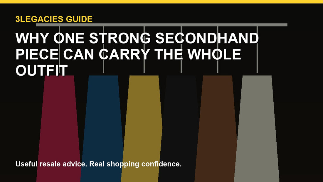 Why One Strong Secondhand Piece Can Carry the Whole Outfit