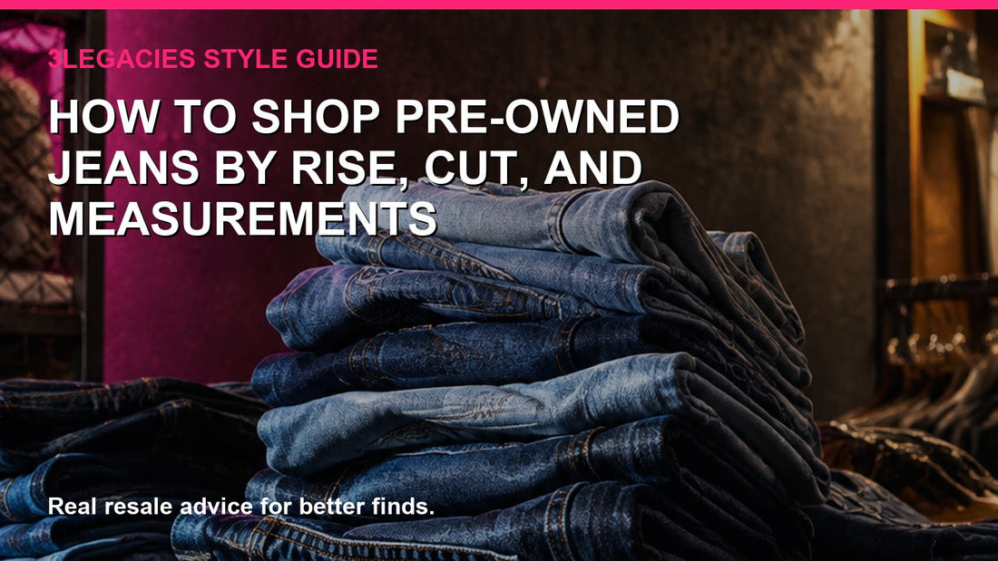 How to Shop Pre-Owned Jeans by Rise, Cut, Measurements