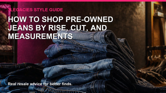 How to Shop Pre-Owned Jeans by Rise, Cut, Measurements