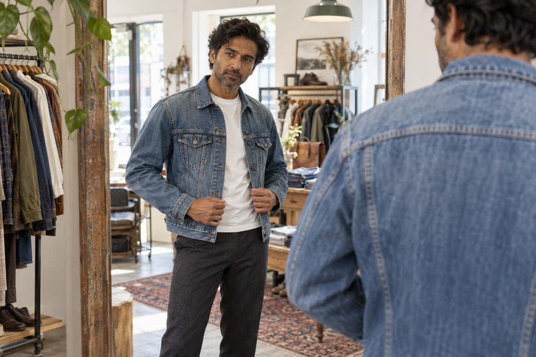 How a Vintage Denim Jacket Should Fit