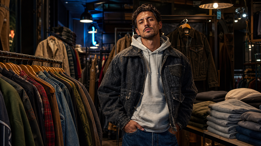 The Resale Outfit Formula: Jackets, Hoodies, Denim, and Boots