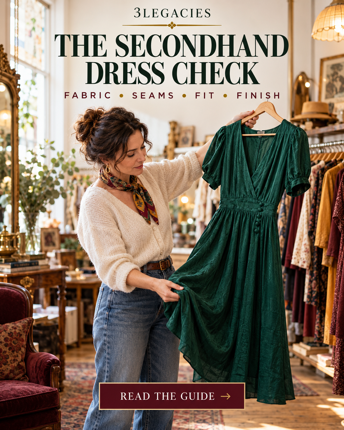 How to Shop Secondhand Dresses by Fabric, Fit, and Finish