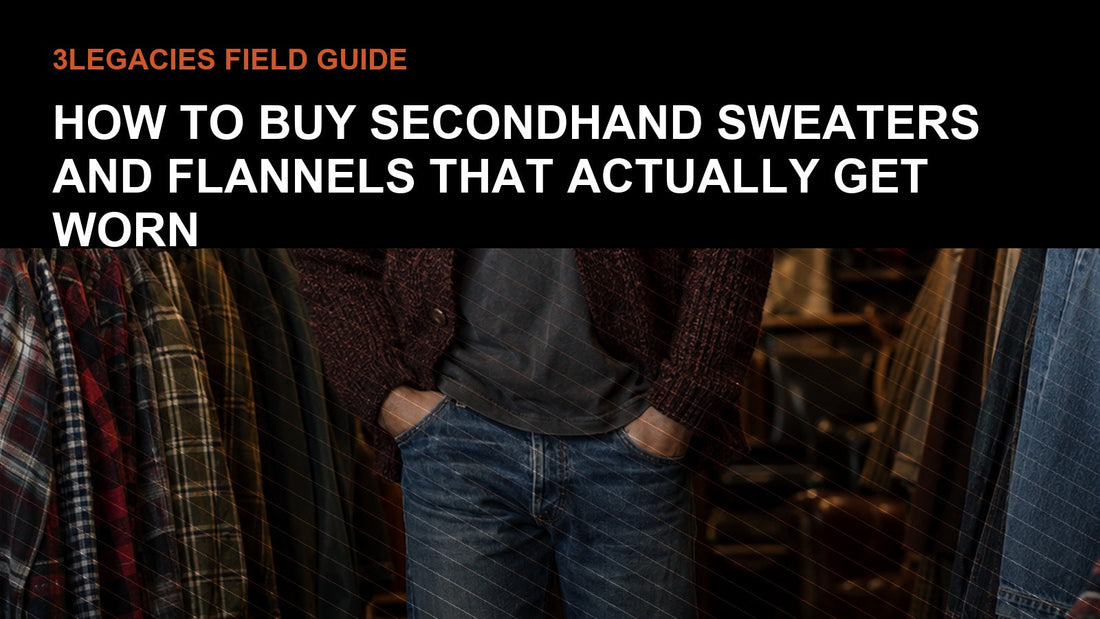 3Legacies guide to buying secondhand sweaters and flannels