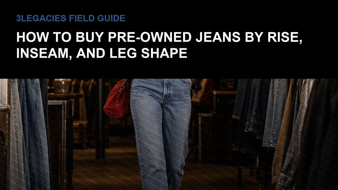 How to Buy Pre-Owned Jeans by Rise, Inseam, and Leg Shape