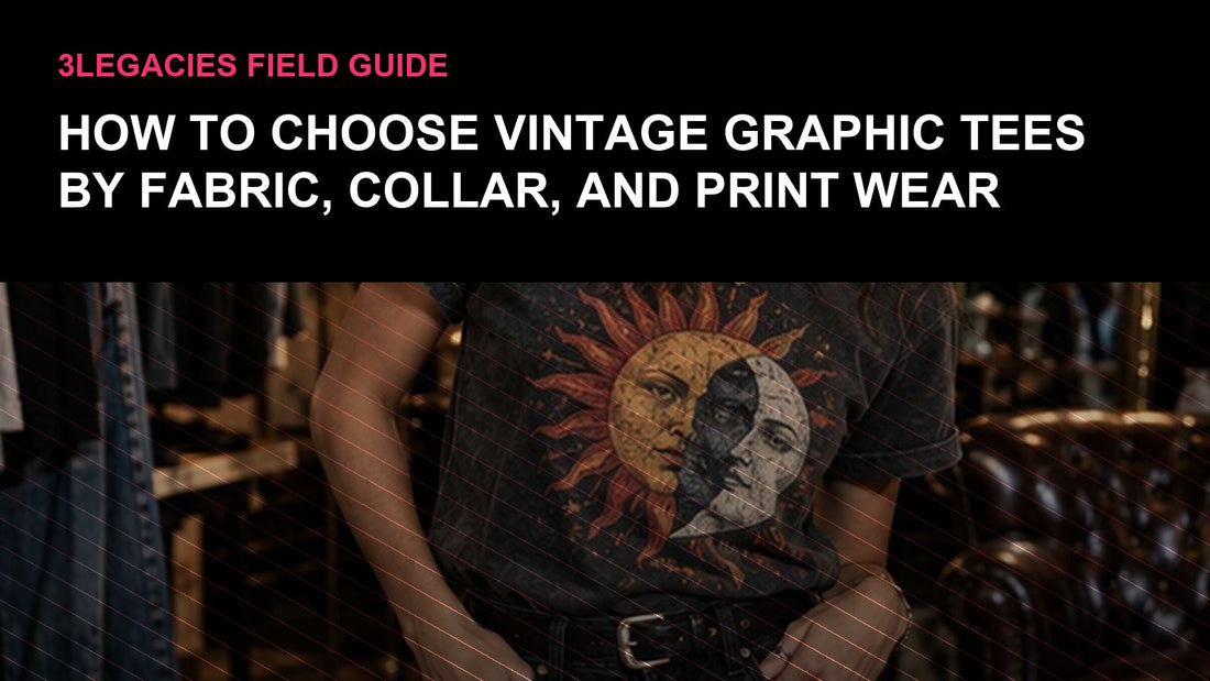 How to Choose Vintage Graphic Tees by Fabric, Collar, and Print Wear