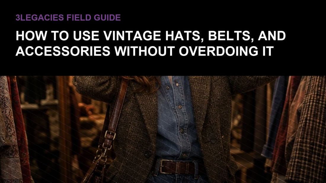 How to Use Vintage Hats, Belts, and Accessories Without Overdoing It