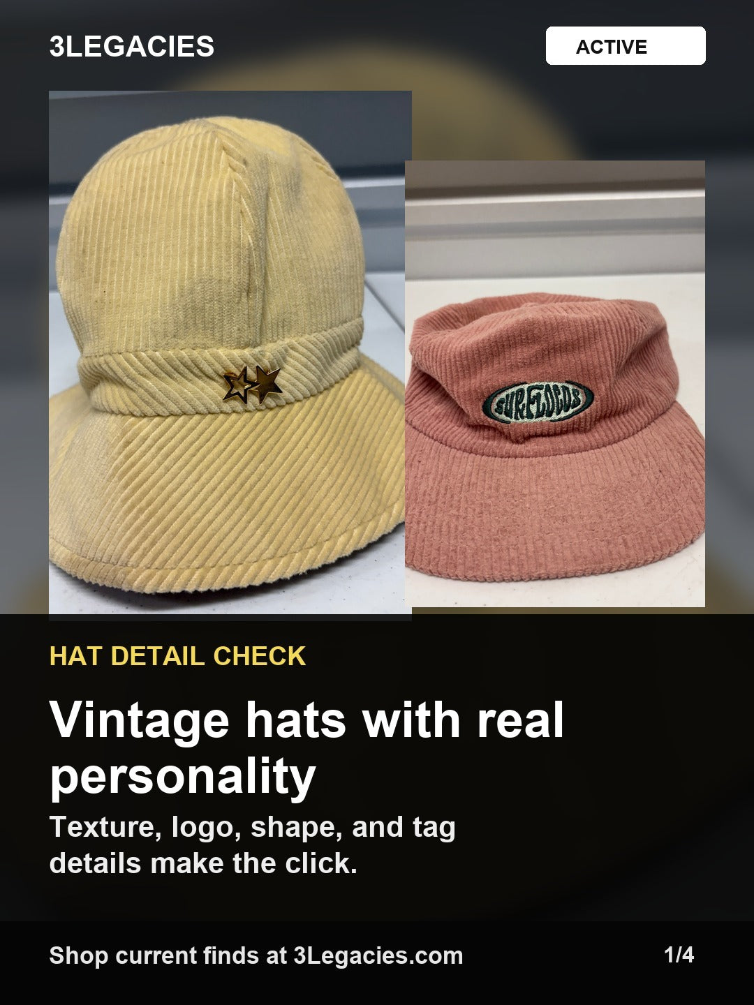 How to Shop Vintage Hats Online: Shape, Tags, and Details