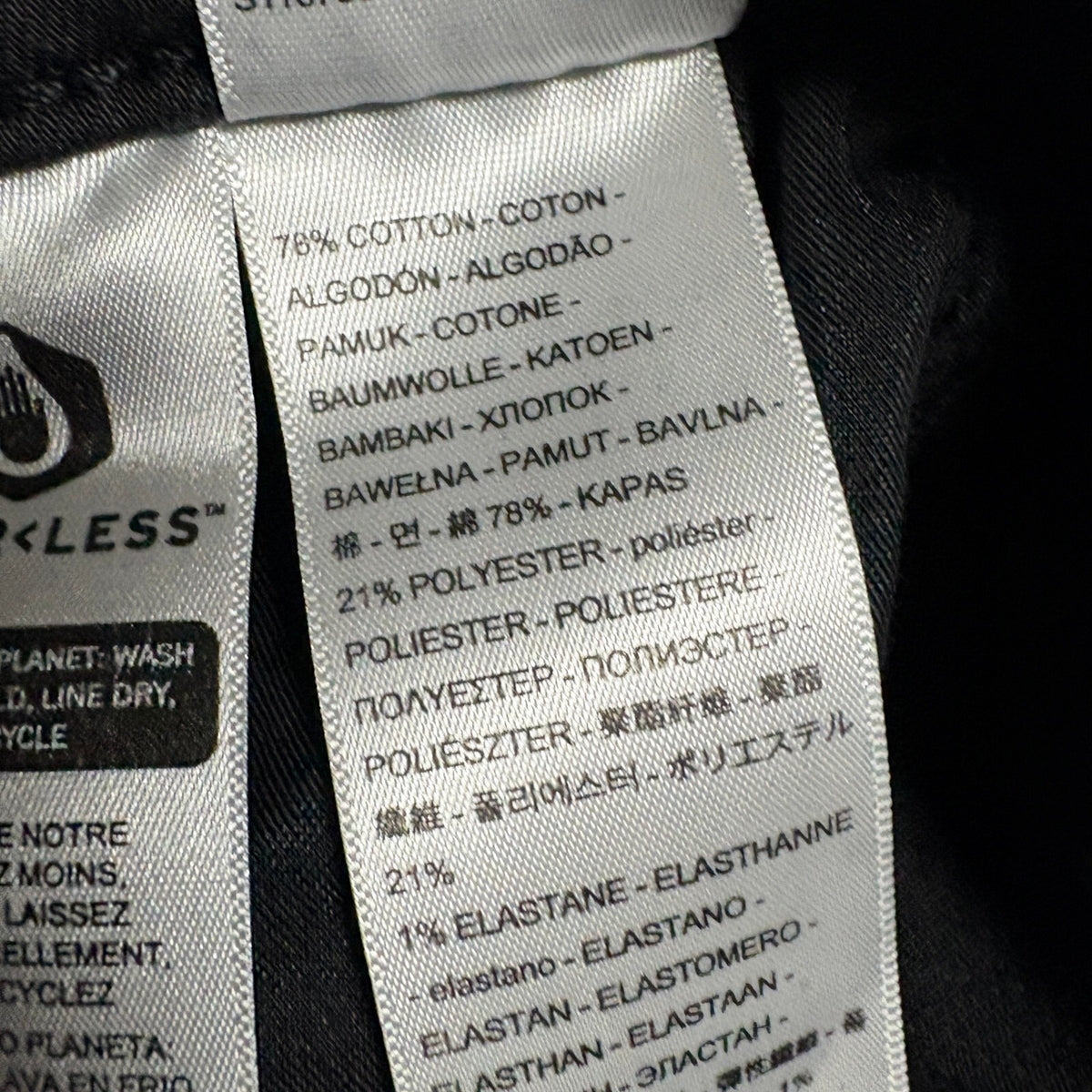 Levi's 725 High Rise Bootcut Jeans Womens W26 L30 Black Stretch Denim Pants