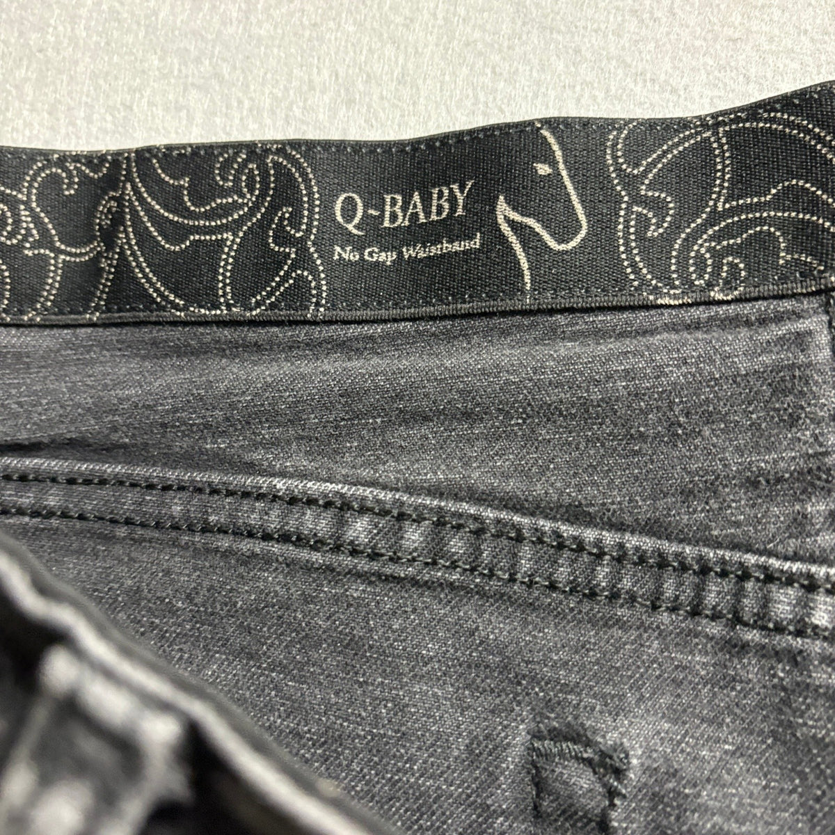 Wrangler Q-Baby Ultimate Riding Jeans Womens 15/16 x 34 Black Bootcut Stretch