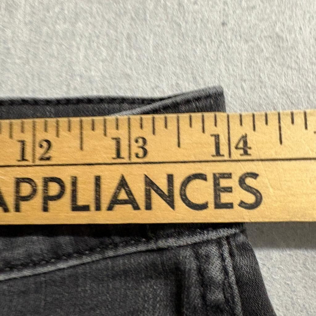 Madewell 10 High Rise Skinny Jeans Womens 28 Gray Button Fly Raw Hem Stretch