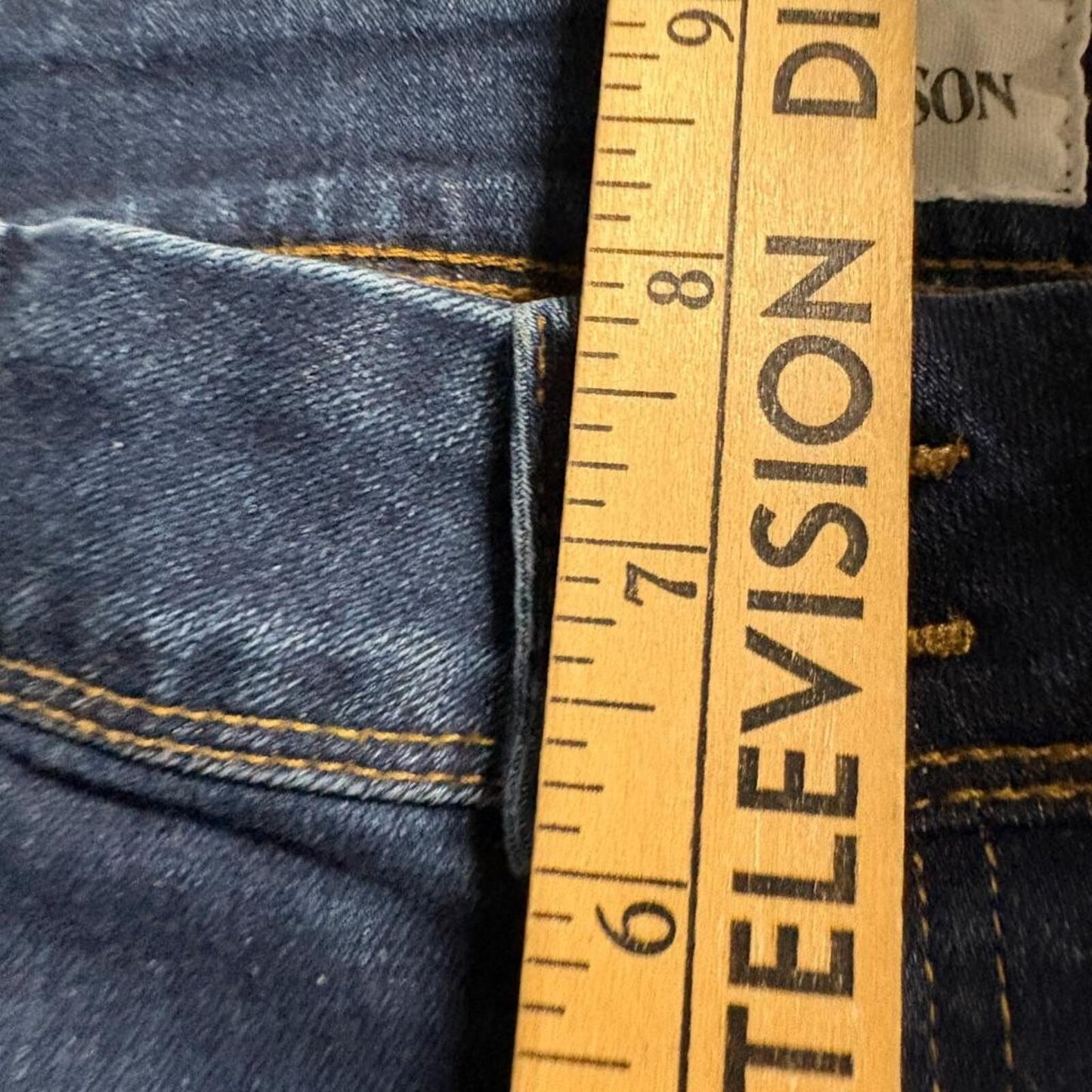 Hudson Signature Bootcut Jeans Womens 29 Blue Denim Flap Pocket Stretch