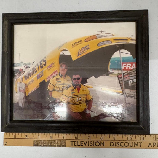 Vintage Mooneyes NHRA Drag Racing Framed Photo Mopar Johnny Lightning