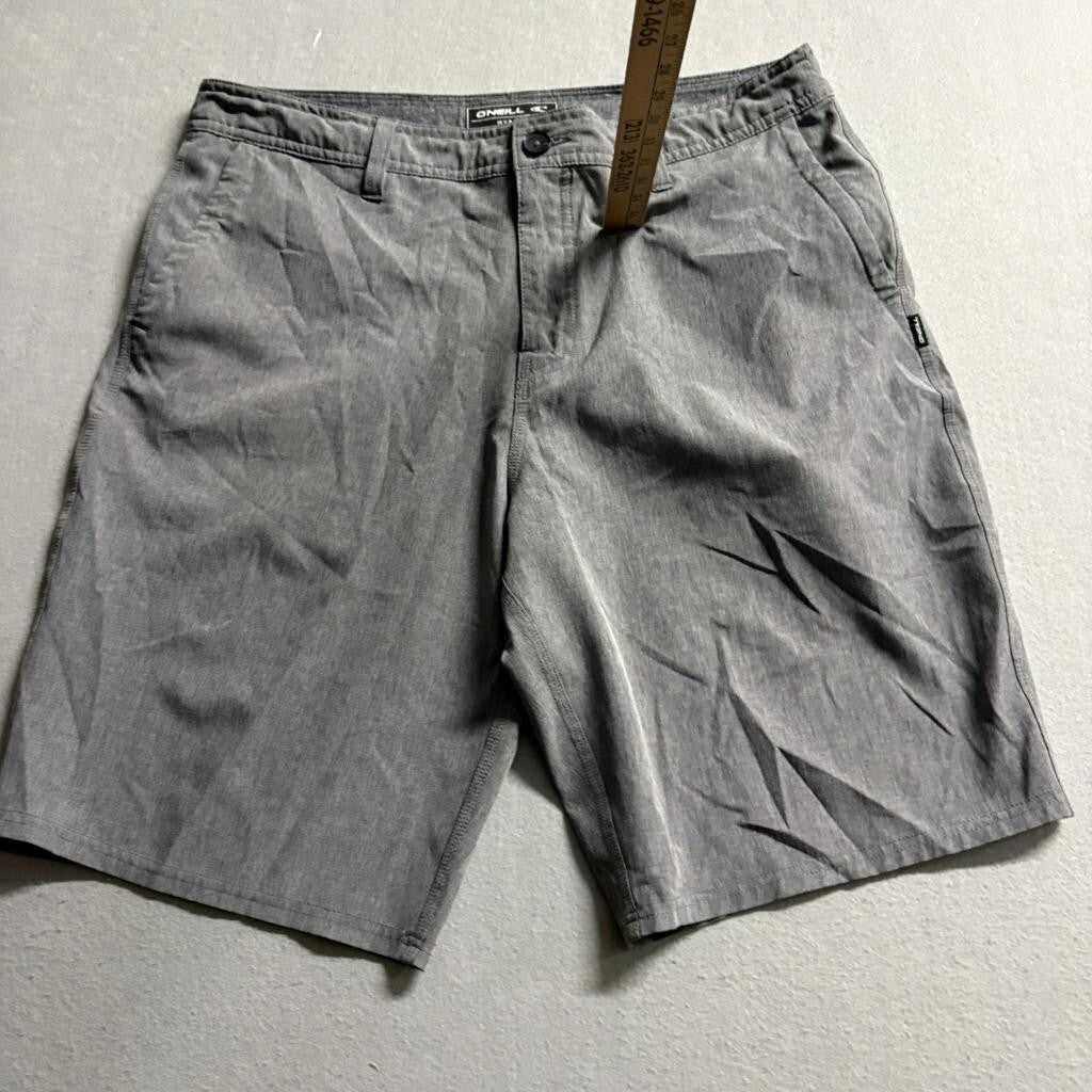 ONeill Hybrid Shorts Mens 34 Gray Hyperdry Boardshorts Walkshorts Stretch