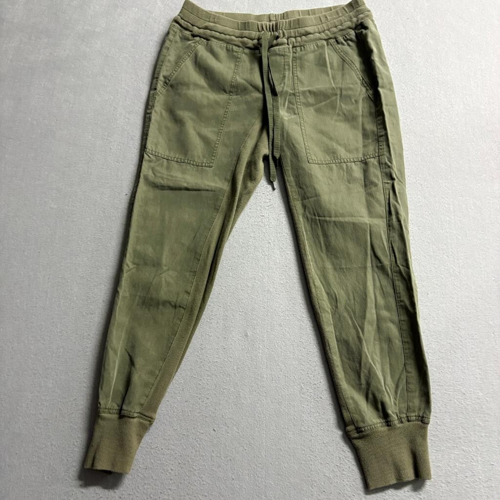 Cabi Womens XS Green Lyocell Blend Drawstring Utility Jogger Pants 3747