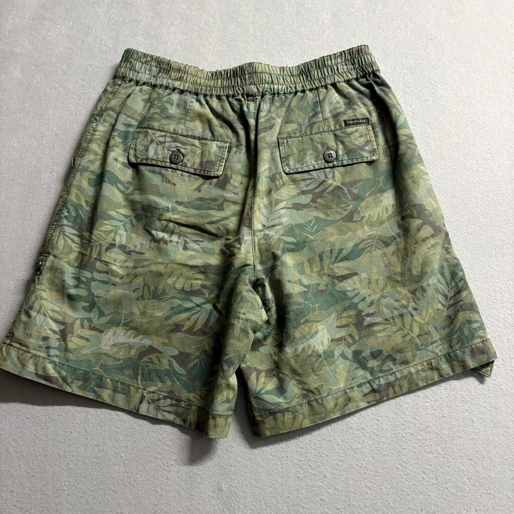 Sanctuary Standard Surplus Camo Tropical Shorts Womens Size 28 Green Cotton
