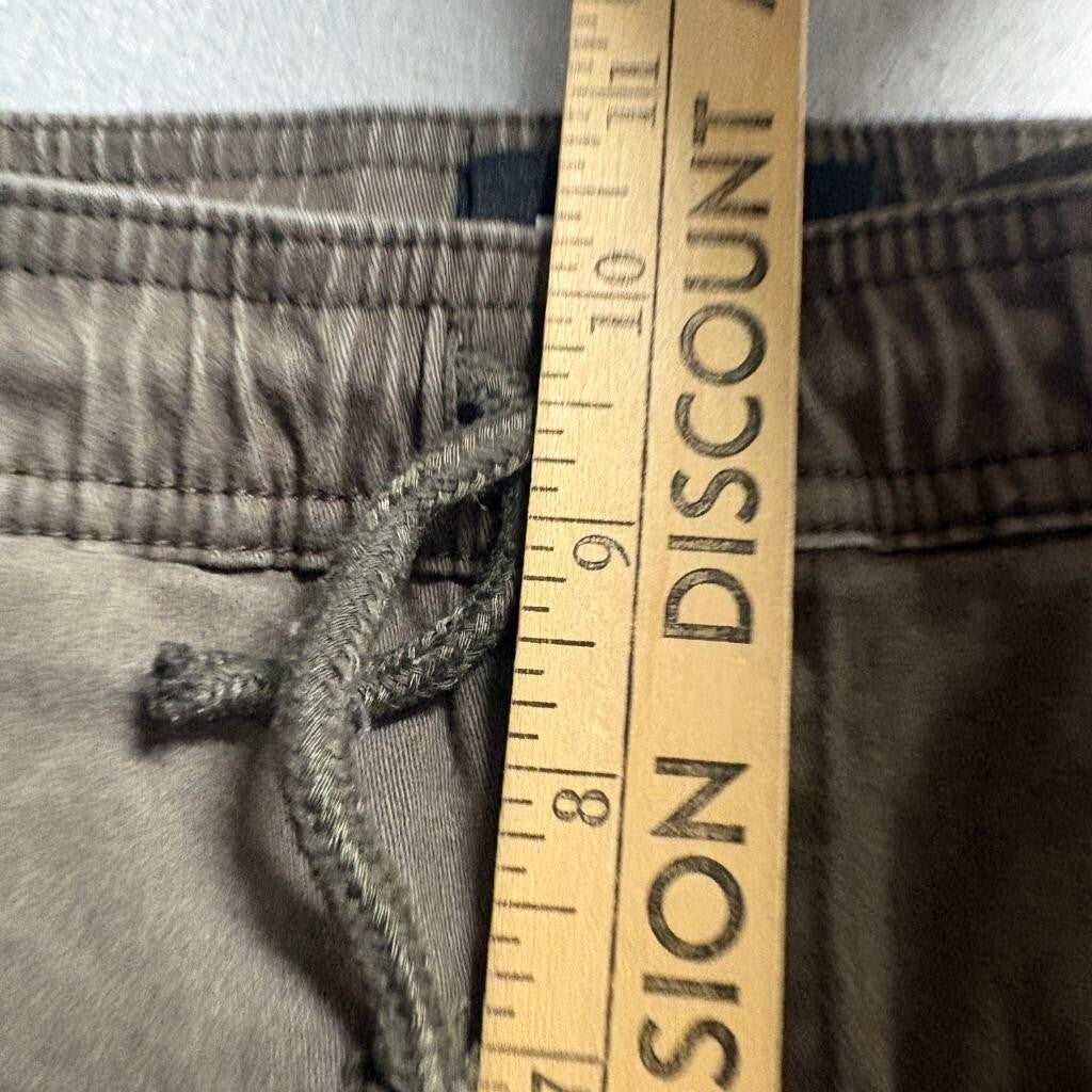 RSQ Cargo Jogger Pants Mens XL Brown Cotton Blend Stretch Elastic Waist Cuffed