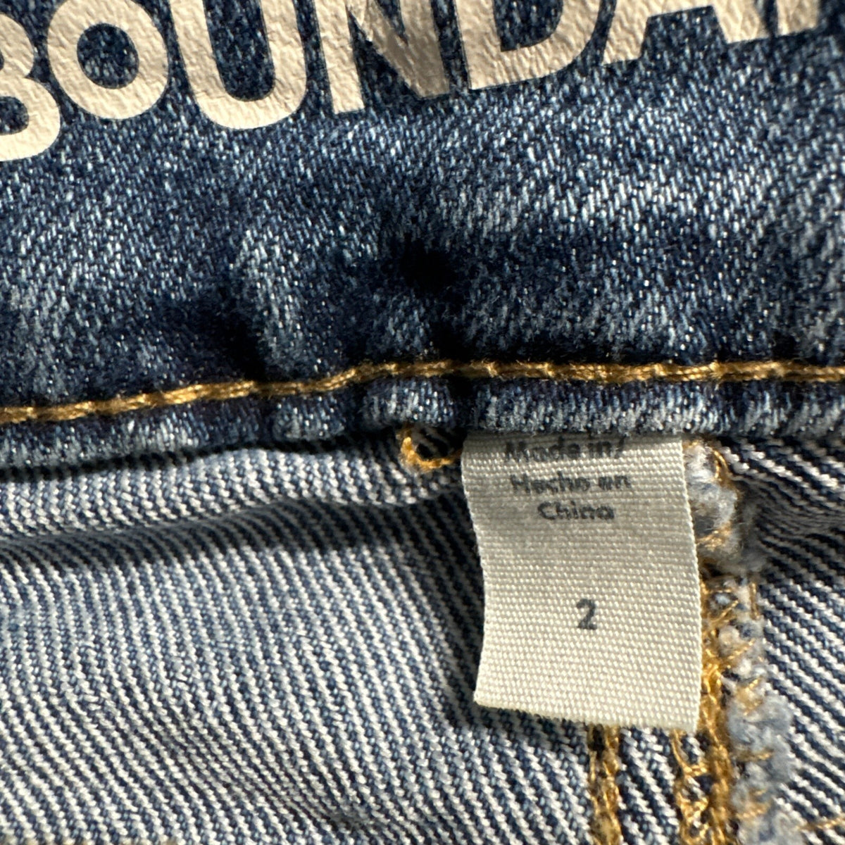 No Boundaries Flare Jeans Womens Size 2 Blue Denim Seamed Front High Rise