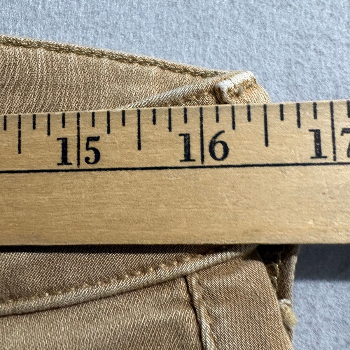 Paige Federal Slim Straight Jeans Mens 32 Tan Brown Stretch Denim Made in USA