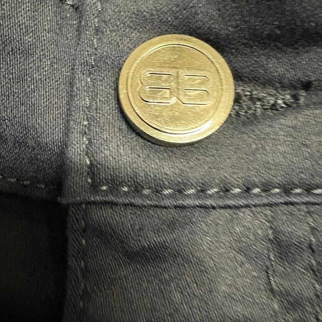 Benjamin Black Slim Jeans Mens 46x32 Navy Blue Stretch Denim Pants NWT