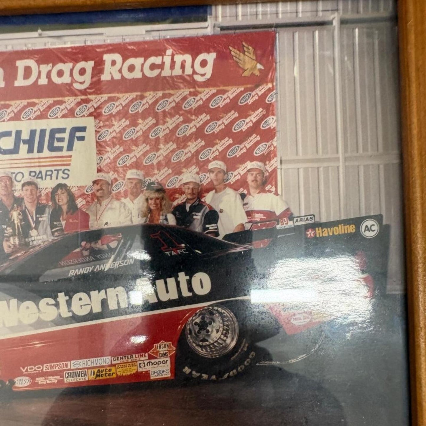Randy Anderson Western Auto Havoline NHRA Winston Drag Racing Framed Photo
