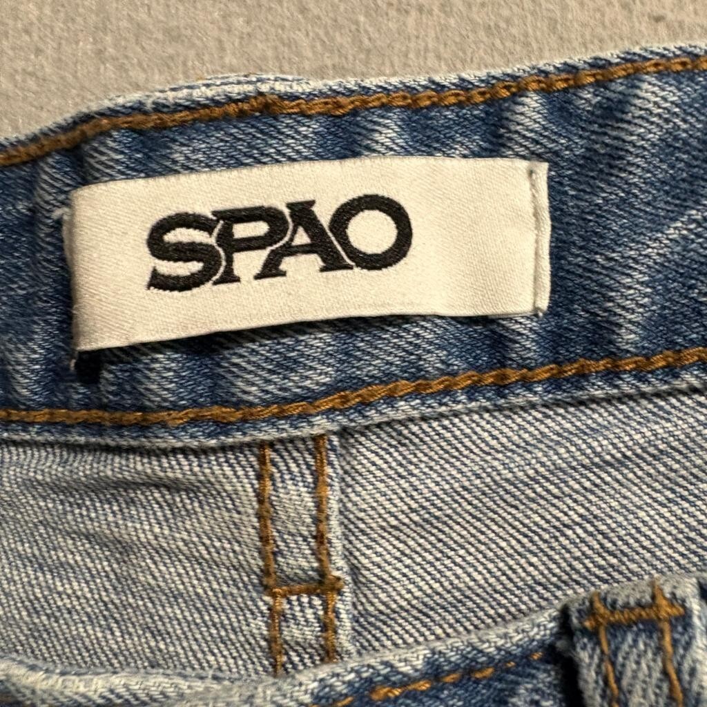 SPAO Jeans Womens 28 Light Indigo Blue Denim Stretch Straight Leg Pants