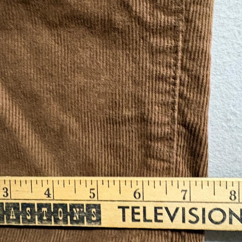 Gap 1969 Corduroy Pants Mens 33x32 Slim Fit Brown Stretch Cotton Cord