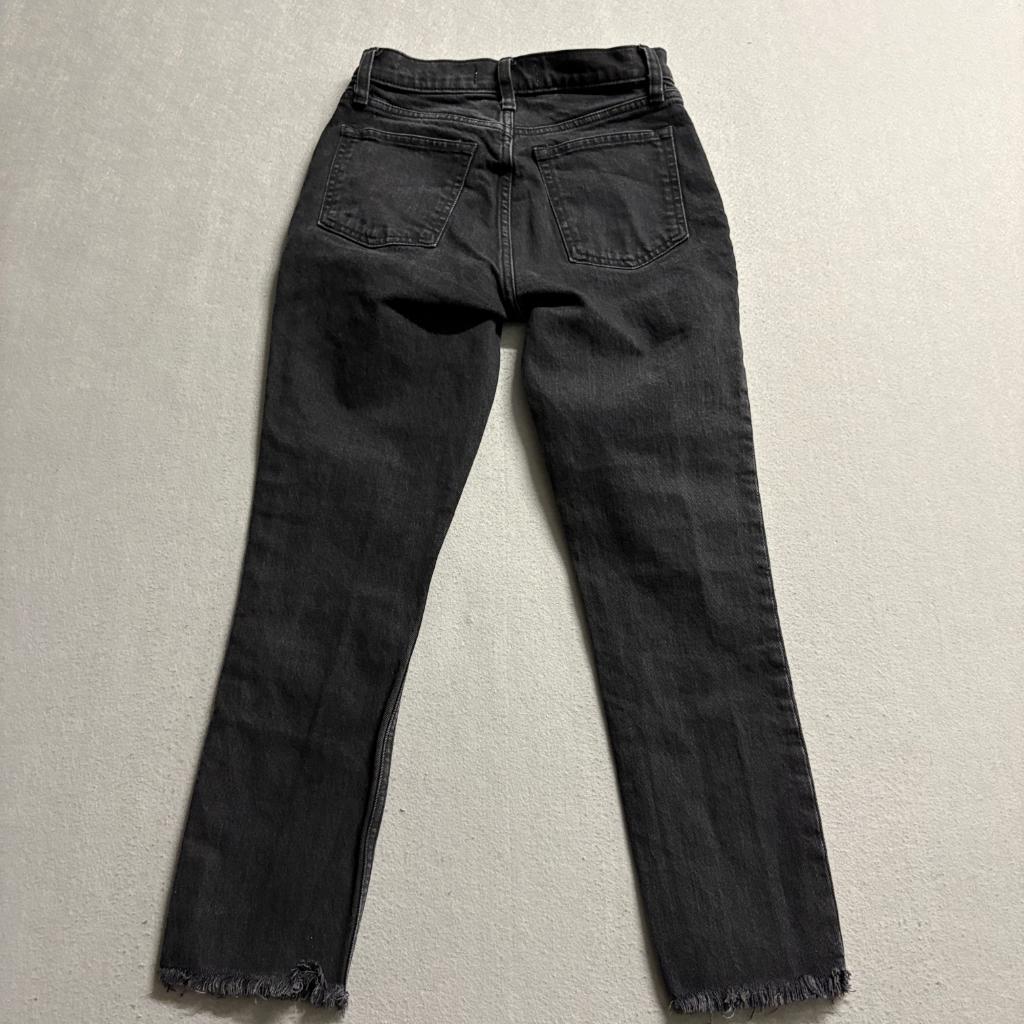 Abercrombie & Fitch The Skinny High Rise Jeans Womens 24/00s Black Button Fly