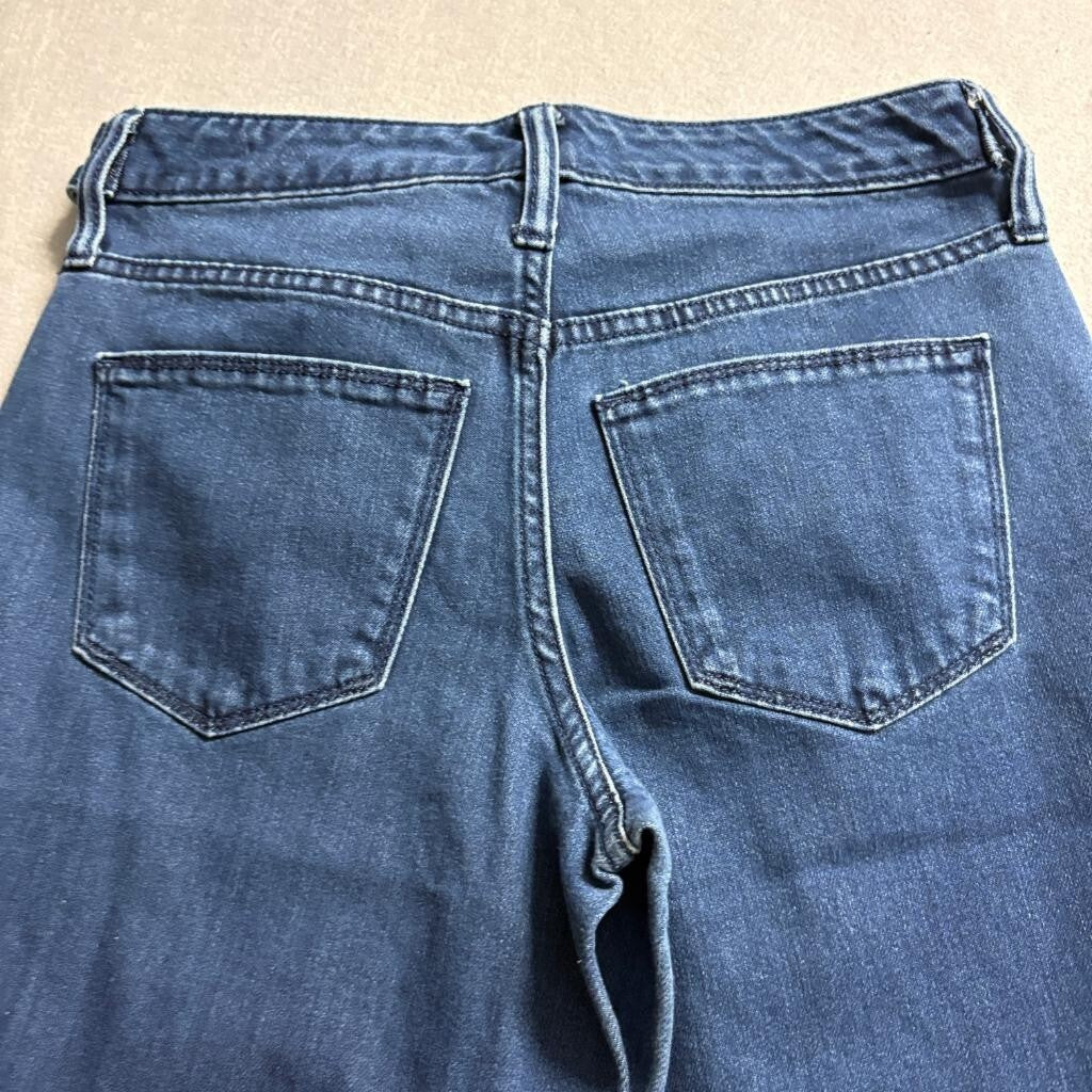 Universal Thread High Rise Wide Leg Crop Jeans Womens Size 2 26 Blue Denim