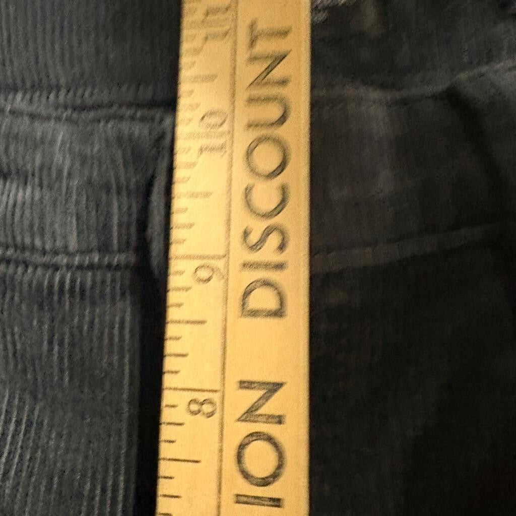 Banana Republic Corduroy Pants Womens 29 Charcoal Gray High Rise Straight Leg