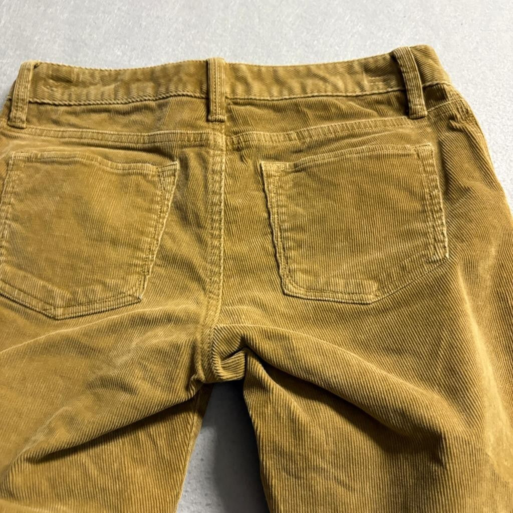 Banana Republic Corduroy Pants Womens 27 Brown Tan Stretch Straight Leg