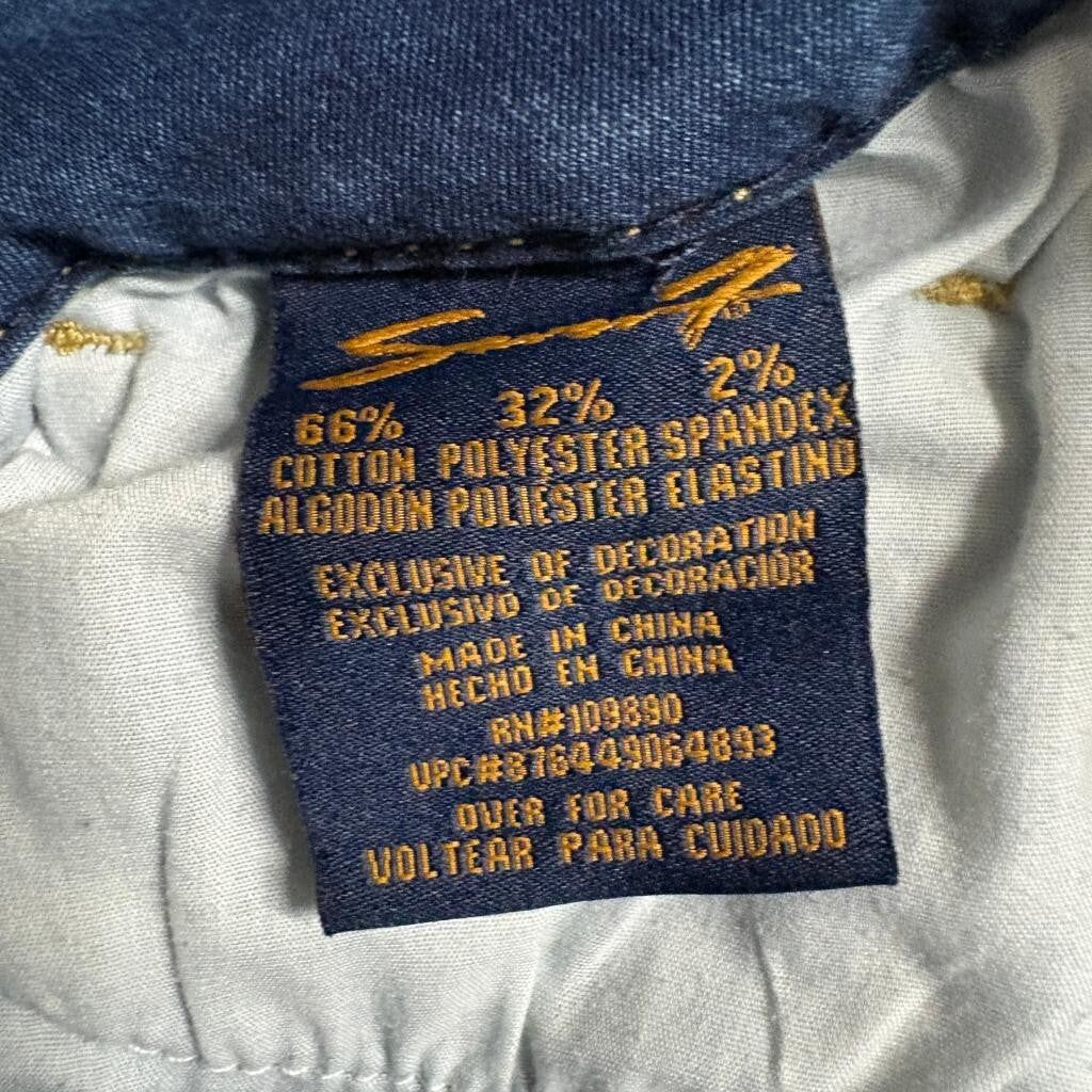 Seven7 High Rise Skinny Jeans Womens Size 12 Blue Denim Stretch Pockets
