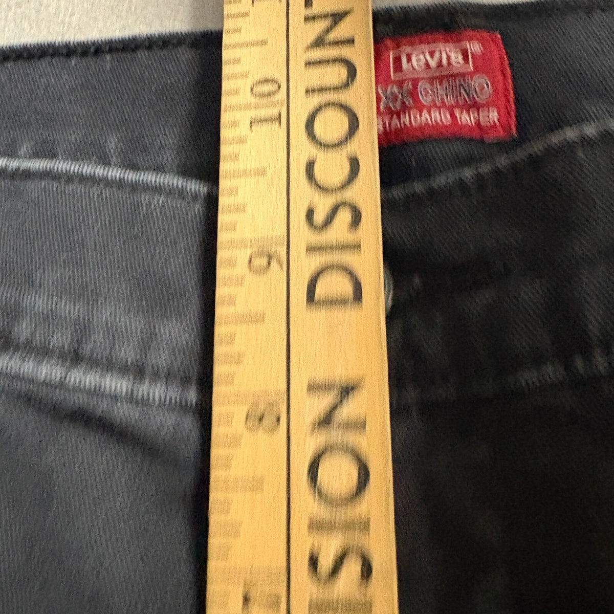 Levi's XX Chino Standard Taper Pants Mens 29x32 Black Stretch Twill Casual