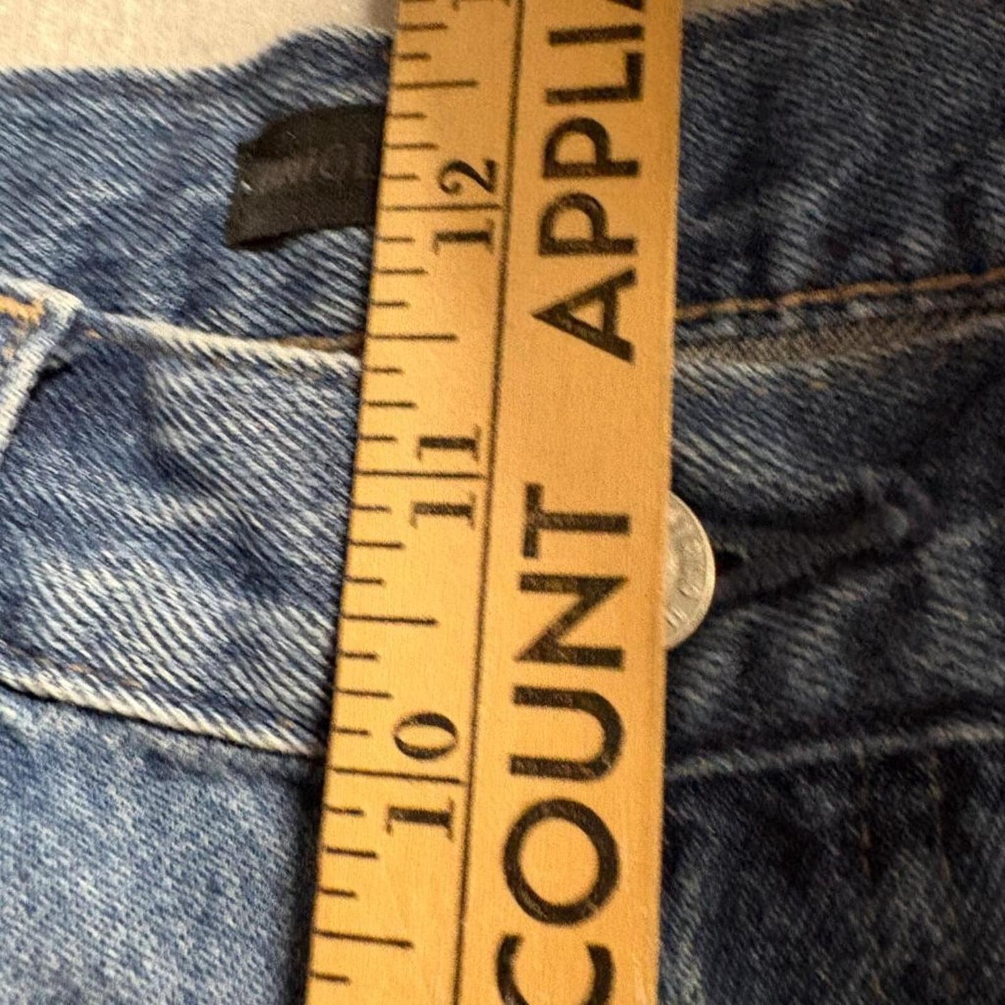 Uniqlo Wide Leg Jeans Womens 25 Blue Denim High Rise Cotton Blend like 29x28