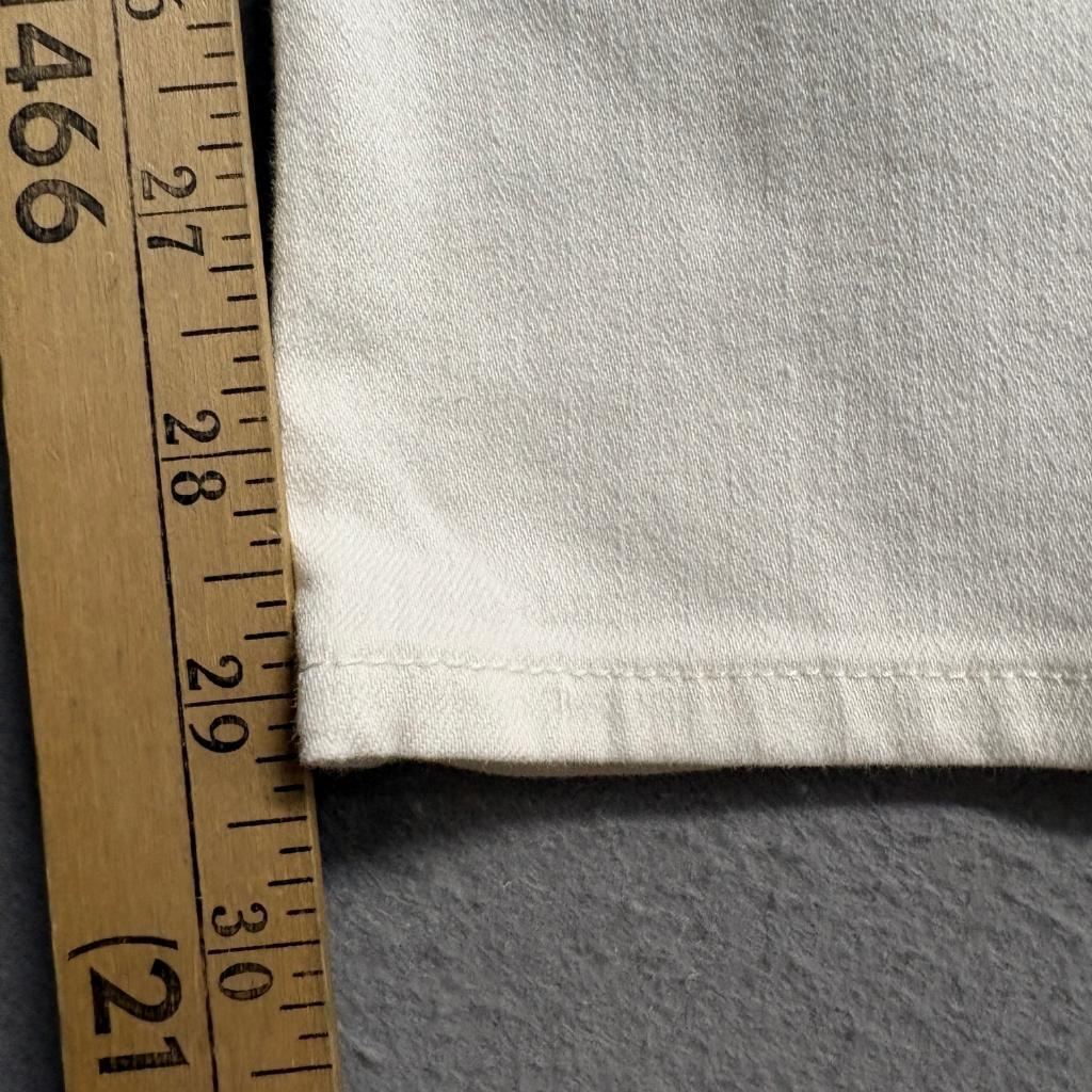 Quince Premium Denim White Straight Leg Jeans Womens Size 26 Stretch Cotton