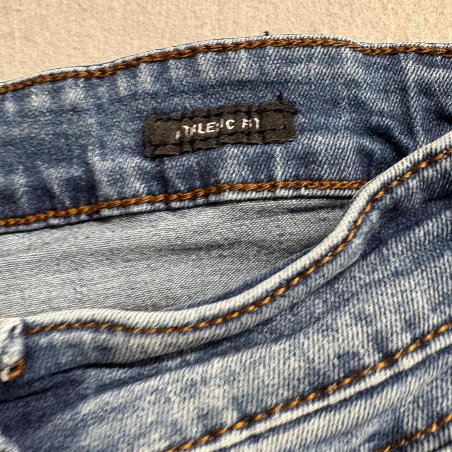 Kenneth Cole New York Jeans Mens 32x32 Blue Denim Athletic Fit Stretch