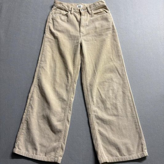BDG Urban Outfitters Corduroy Pants Womens 27 Beige High Wide Leg High Rise
