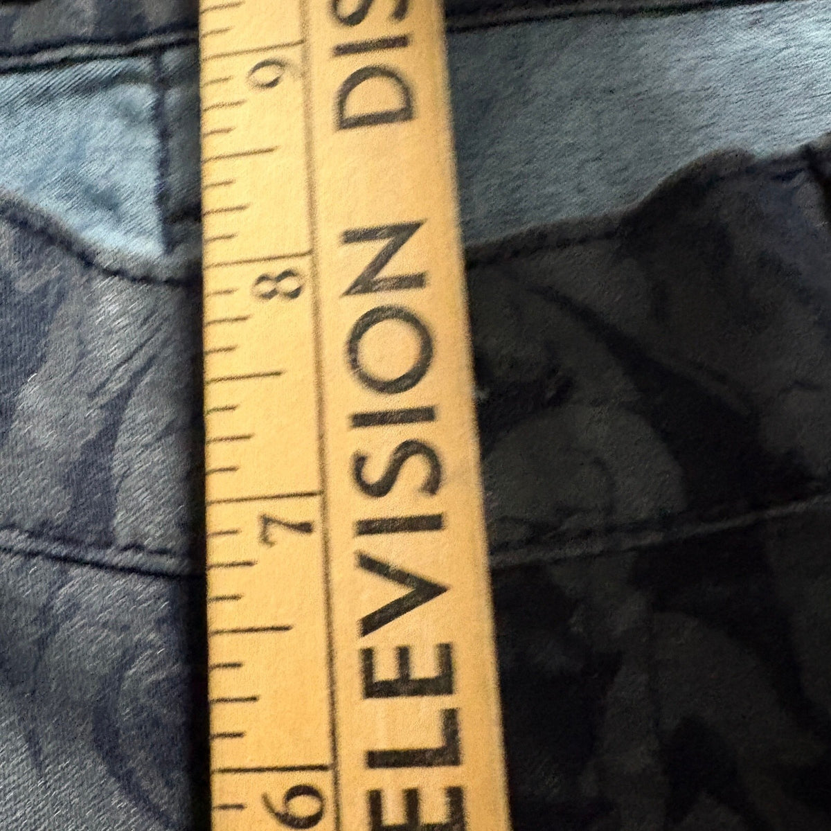 KanCan Jeans Womens Size 7 Skinny Floral Damask Printed Blue Denim Made in USA
