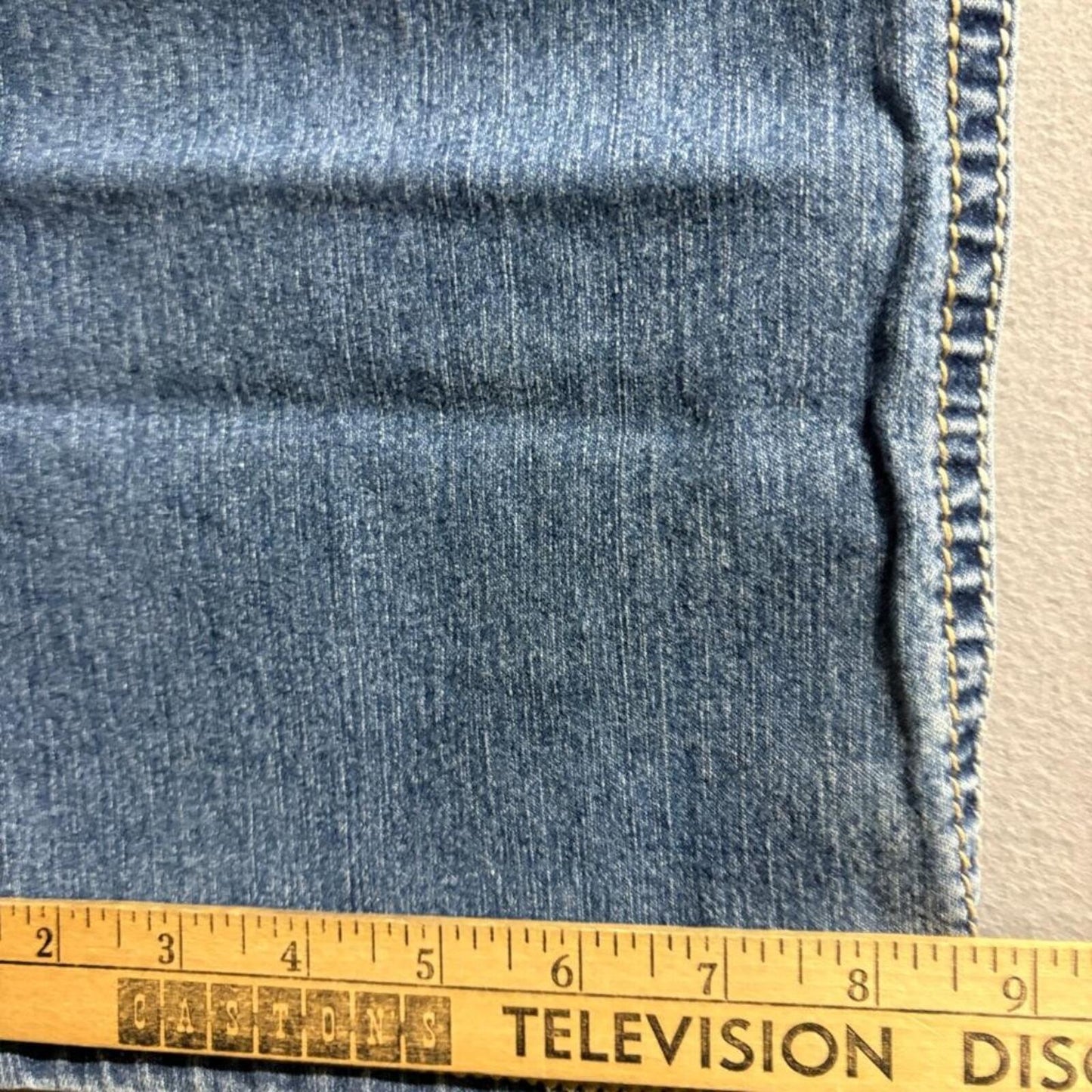 LEI Ashley Low Rise Slim Bootcut Jeans Womens 17 Regular Blue Denim Embroidered