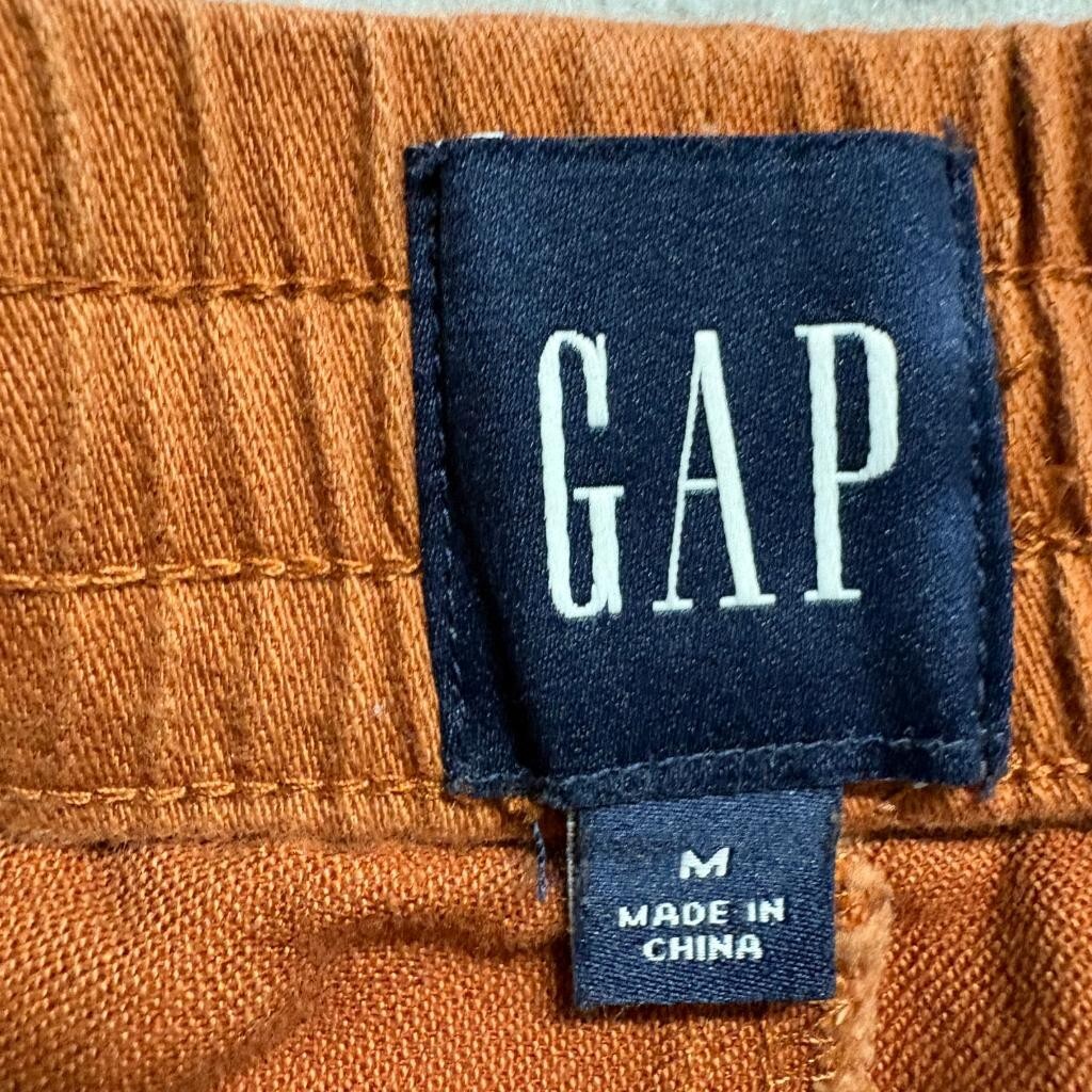 Gap Mens Pants Medium Brown Cotton Rayon Blend Elastic Waist Drawstring Jogger