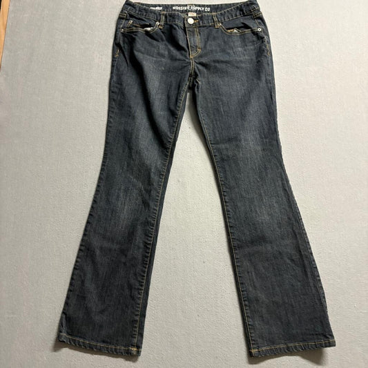 Mossimo Supply Co Bootcut Jeans Womens 15R Fit 6 Blue Denim Stretch Mid Rise
