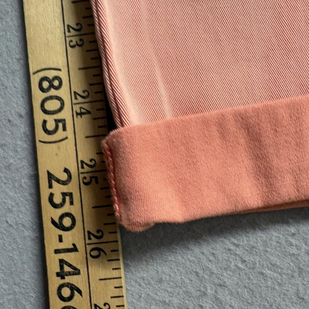 Pilcro and the Letterpress Hyphen Jeans Womens 28 Peach Coral Crop Stretch Denim