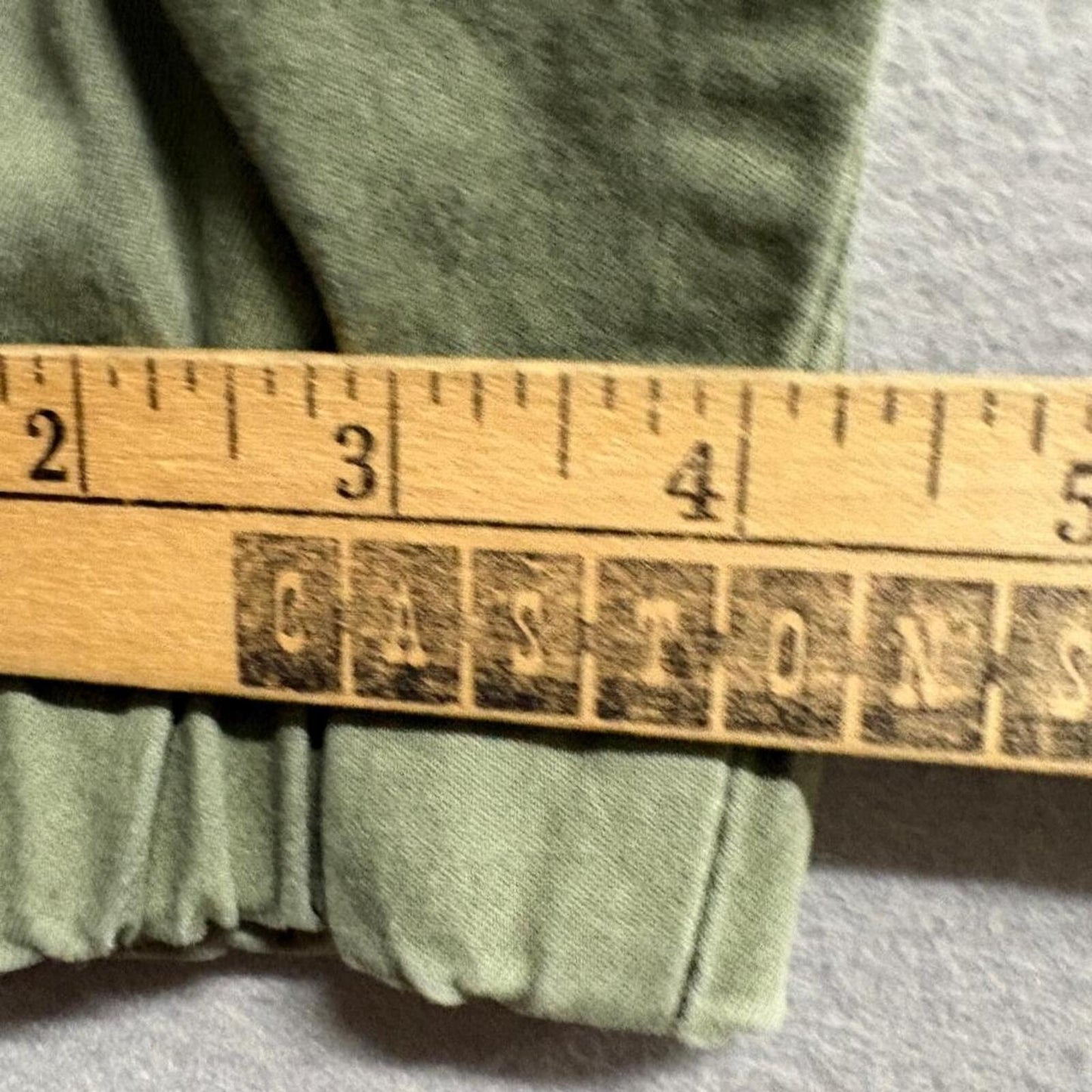 V.I.P. Womens Cargo Jogger Pants Size 7/8 Green Utility Elastic Waist Stretch
