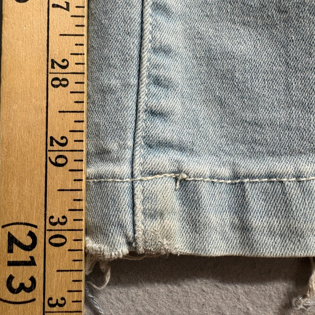 Jack David Premium Denim Lace Up Front Flare Jeans Womens Size 1 Light Wash Y2K