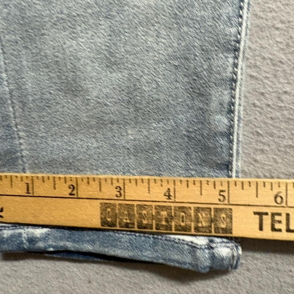 Seven7 Tummy Less Slimmer Legging Jeans Womens Size 14 Light Wash Stretch Denim