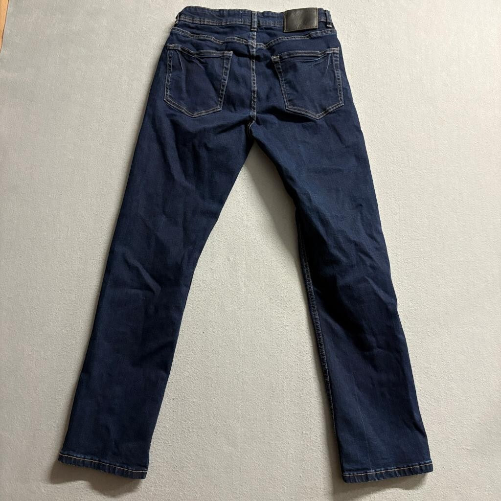 Tailor Vintage Westport Straight Fit Jeans Mens 28x30 Dark Wash Stretch Denim