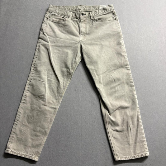 Rag & Bone Walker Slim Straight Jeans Mens 32 Beige Khaki Stretch Denim Pants